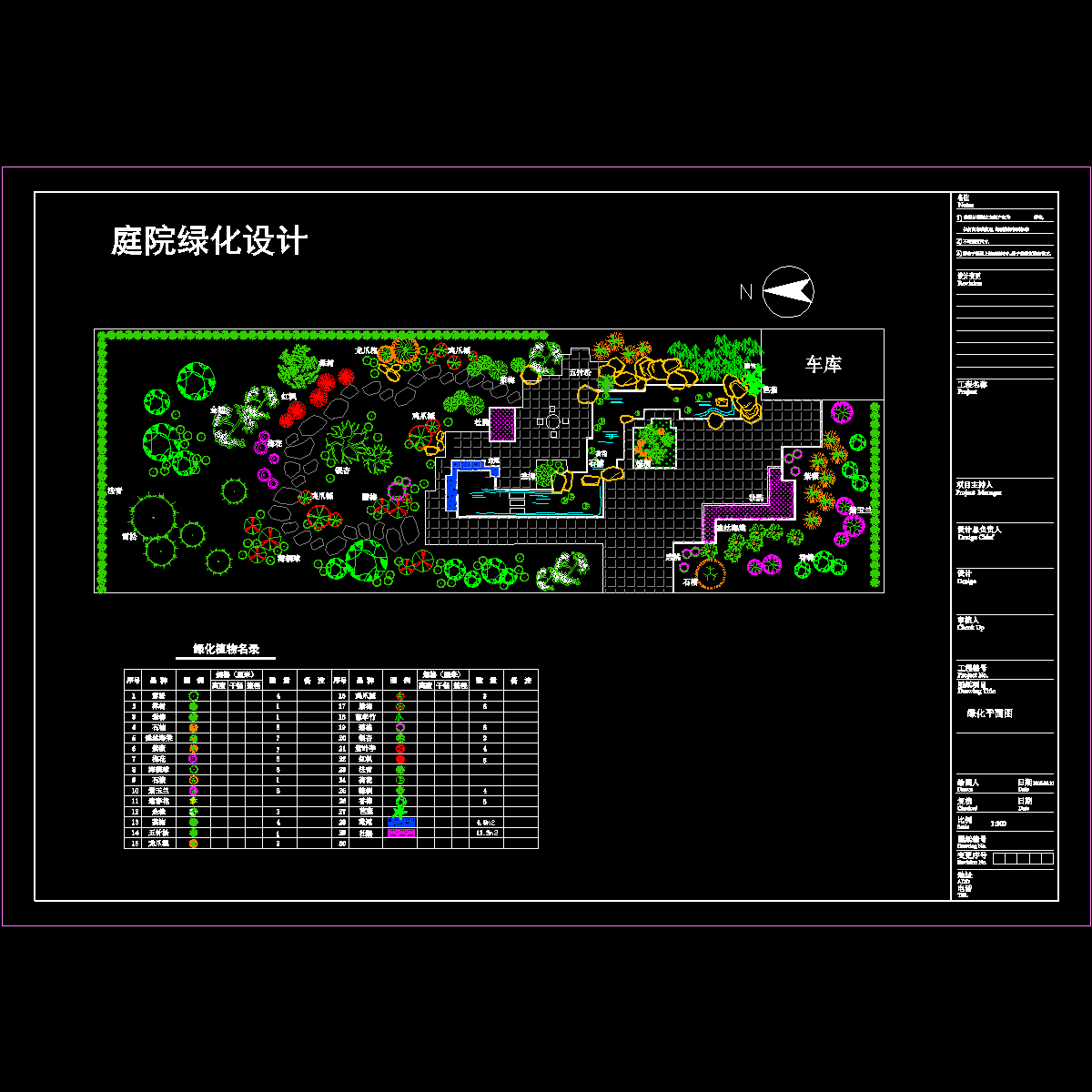 庭院绿化设计平面图1.dwg