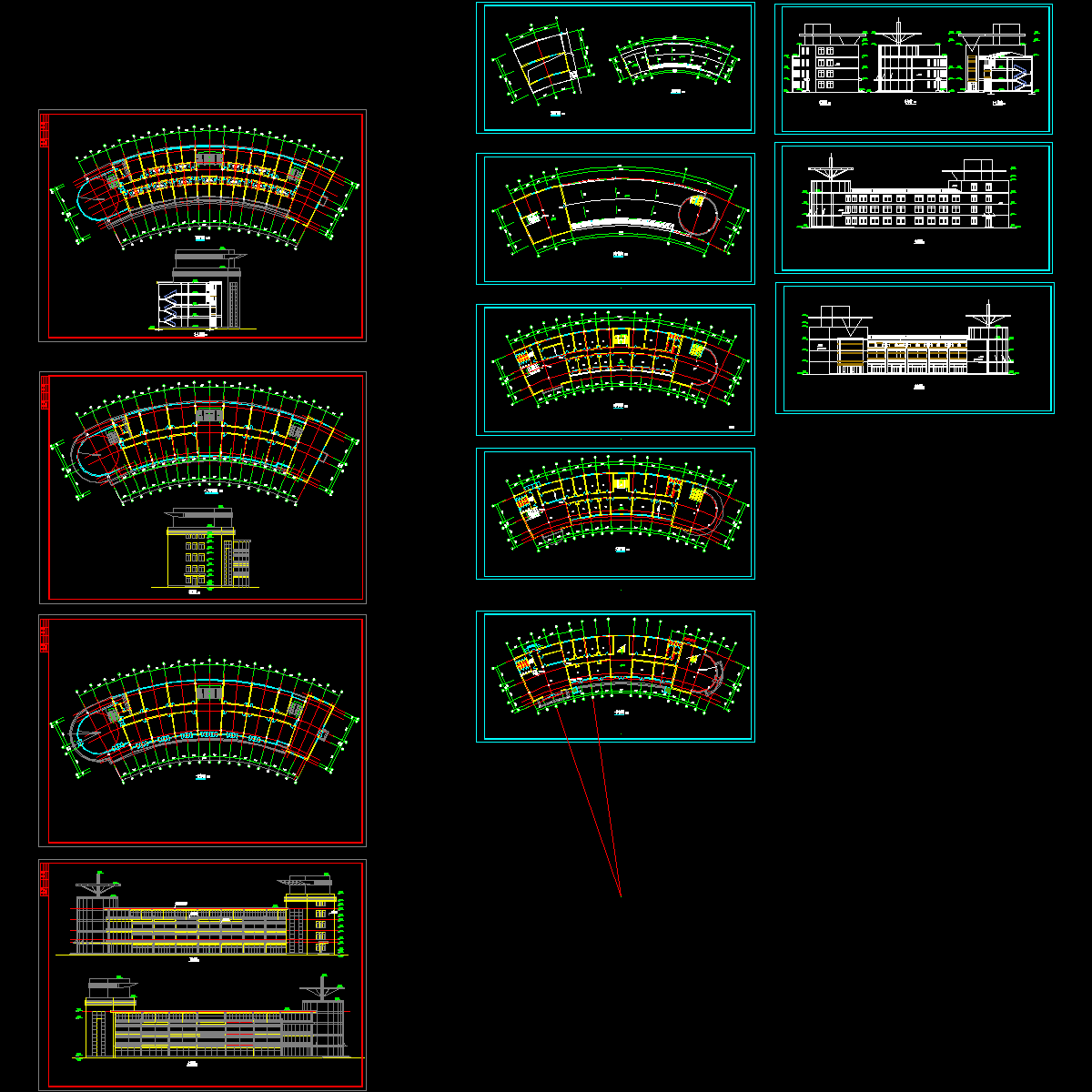 4层会所建筑方案设计CAD初设图纸 - 1