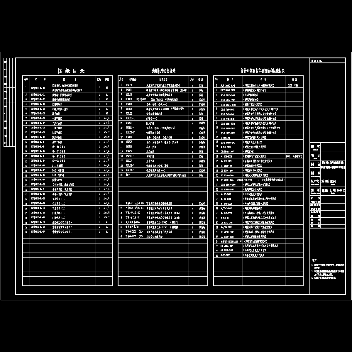 图纸目录.dwg