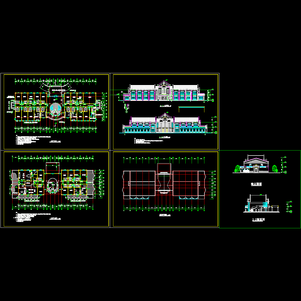 两层宾馆平面施工图纸.dwg - 1