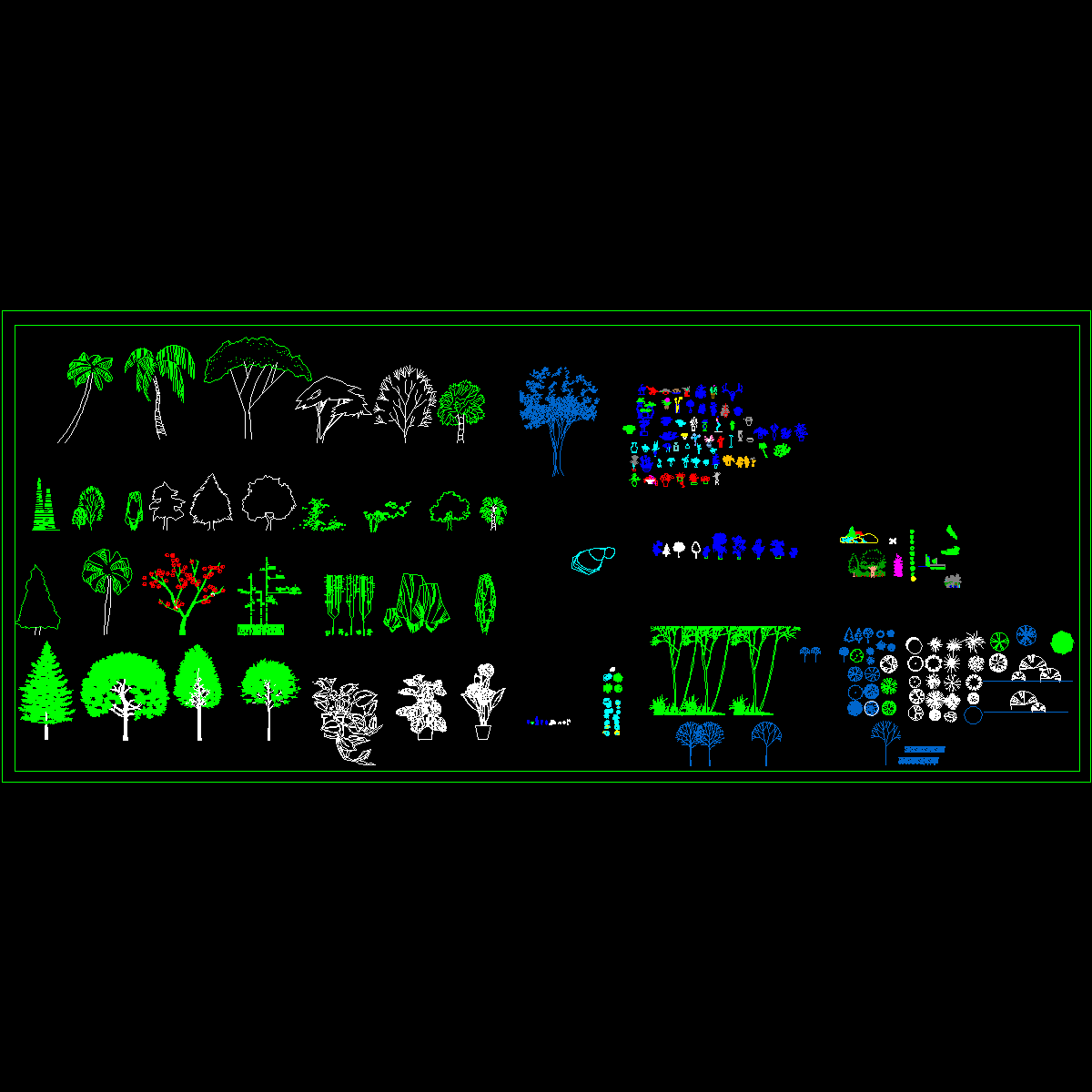 CAD景观植物图纸例 - 1
