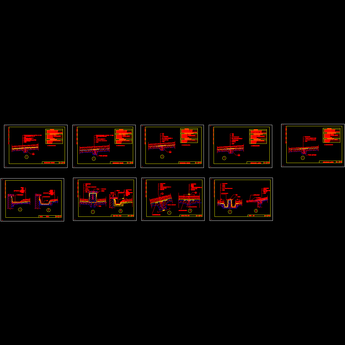 建筑防水工程技术规程_预制屋面节点_CAD - 1