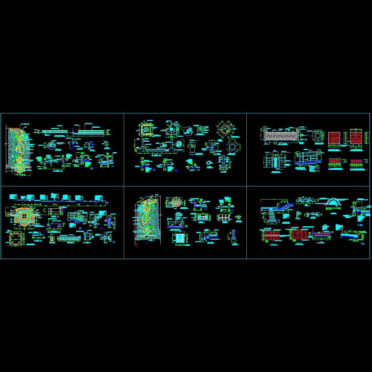 街头绿地全套施工CAD大样图 - 1