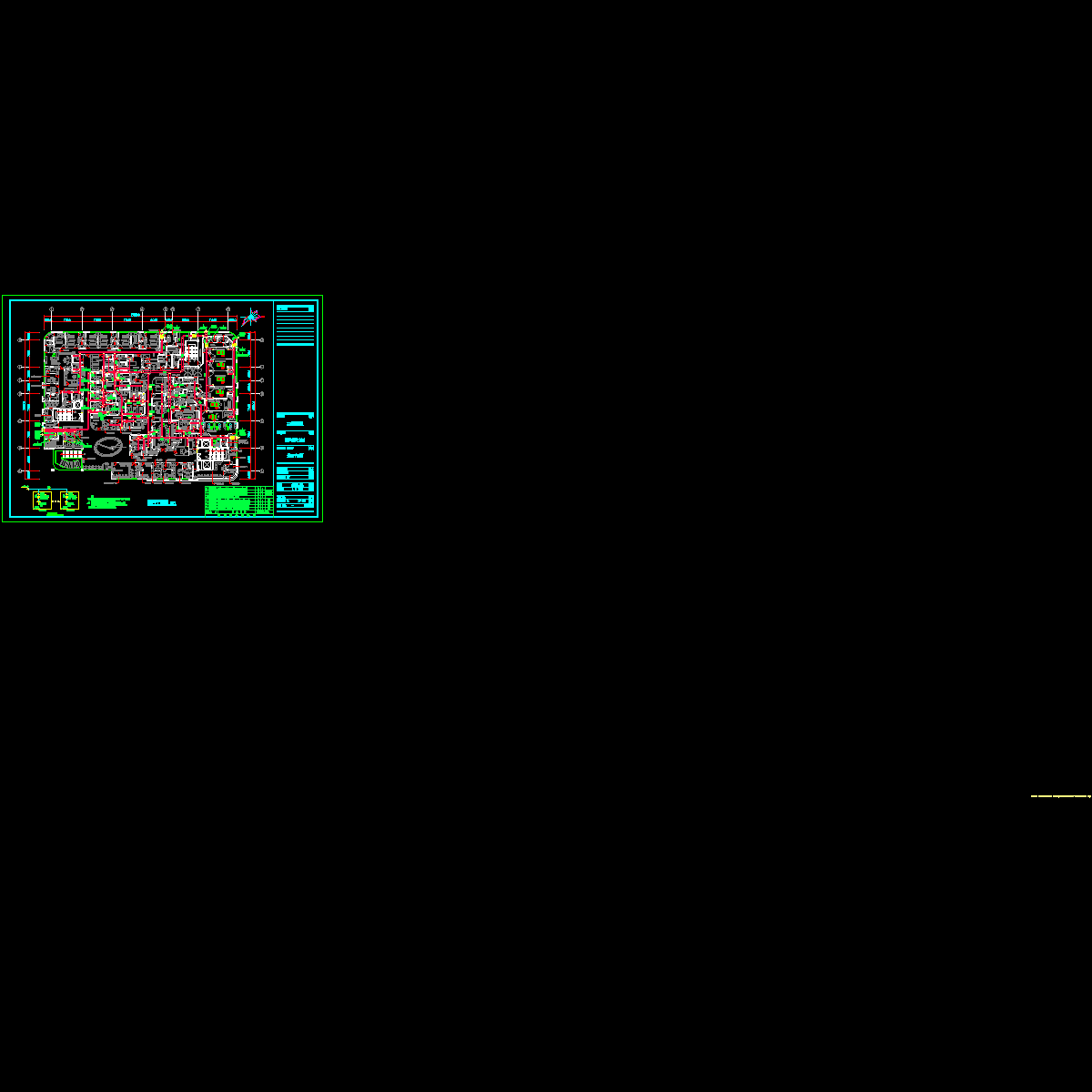 整形医院通风平面CAD施工图纸 - 1