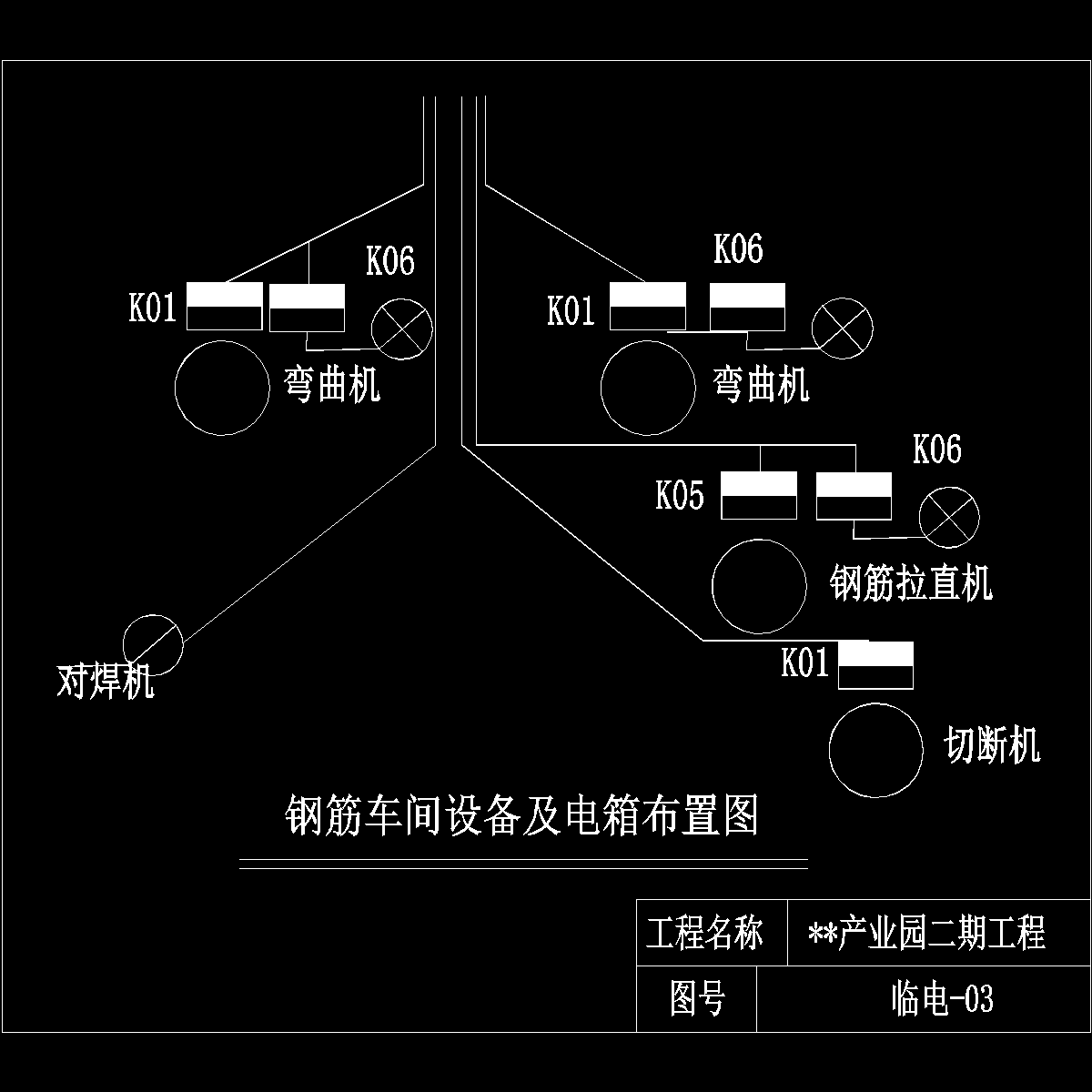 钢筋加工房平面布置图.dwg