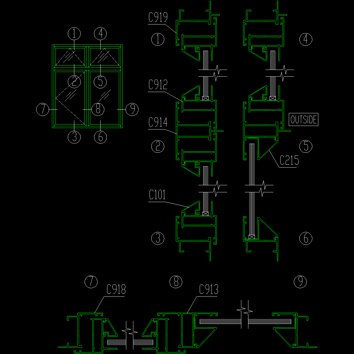 002-38系列平开窗结构图1.dwg