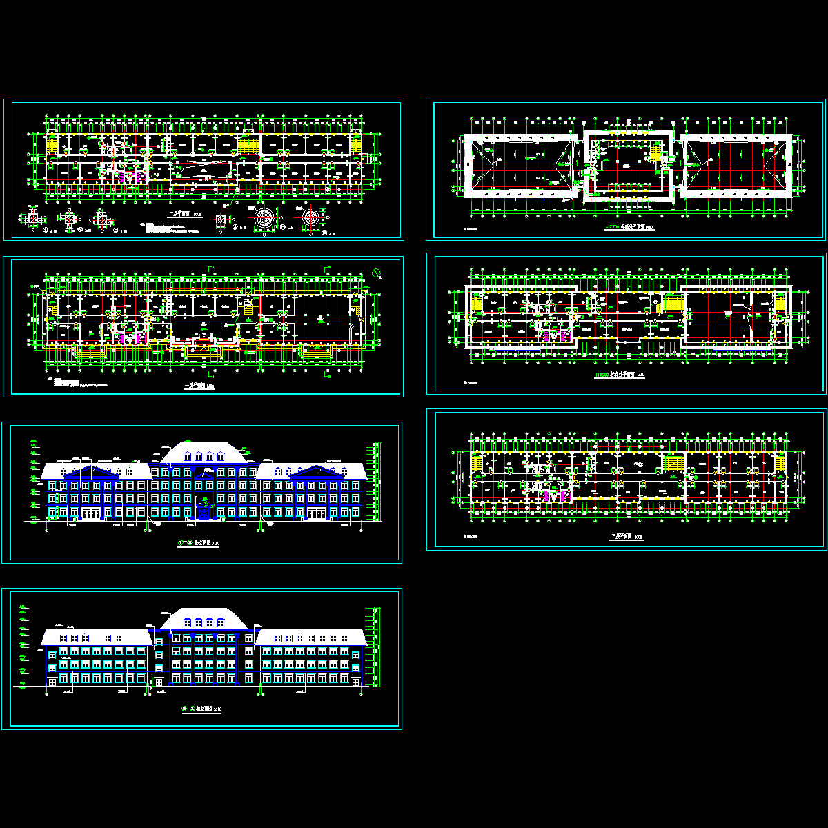 多层办公楼建施工图.dwg