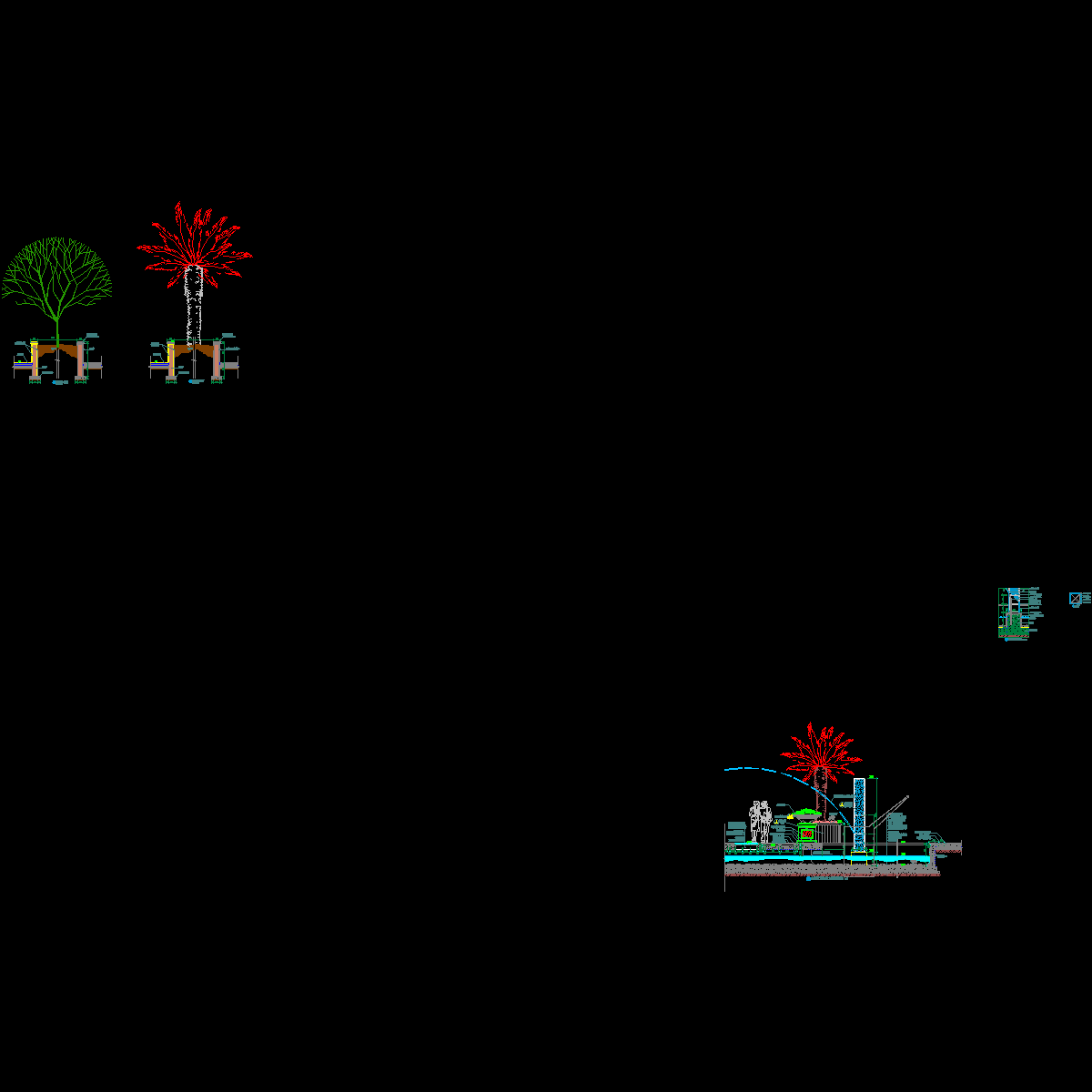 11(a-ys11)会所入口广场剖面及树池1,4详图.dwg