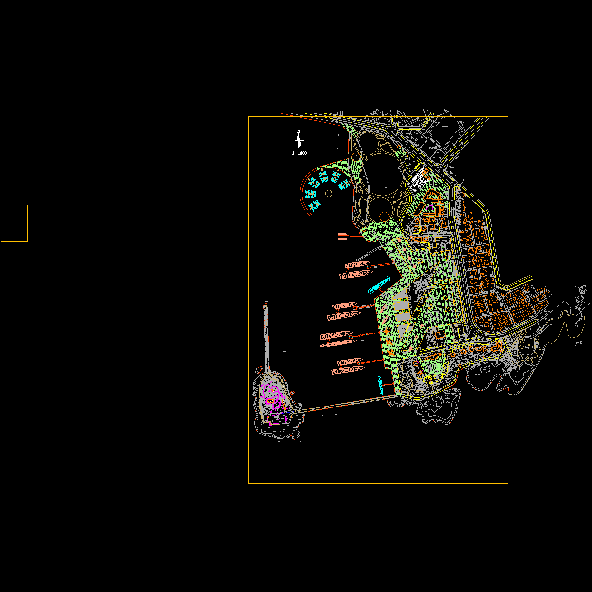 海军博物馆区域详细规划及主展大楼概念方案设计_CAD - 1