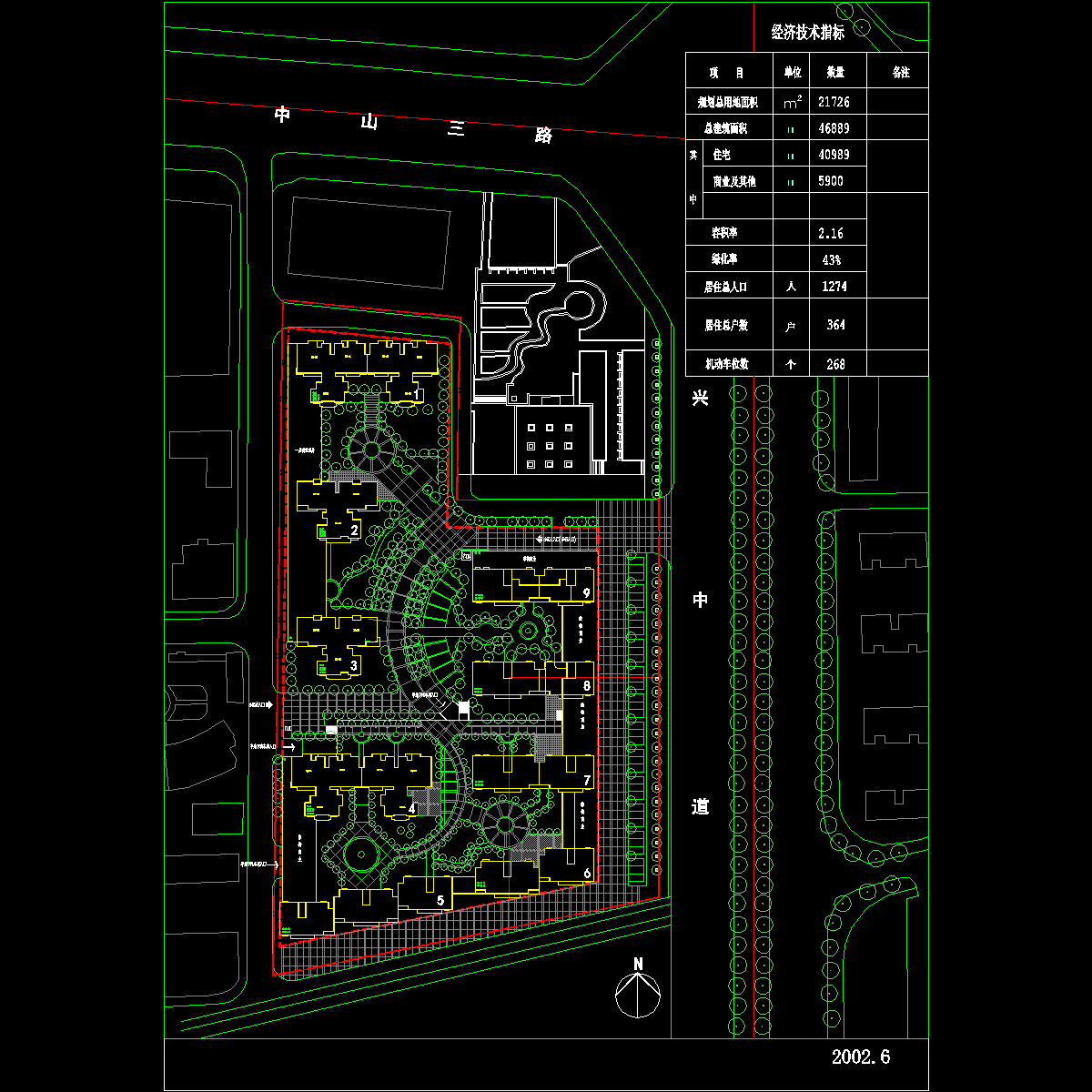 小区景观概念规划_CAD - 1