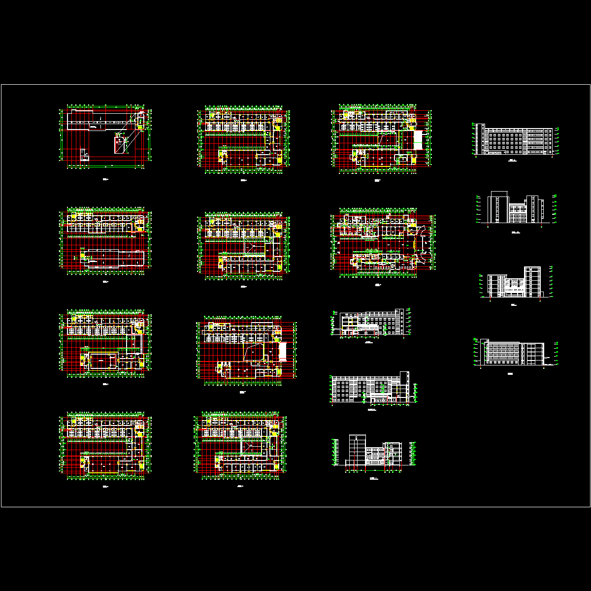 6层医院建筑设计方案_CAD - 1