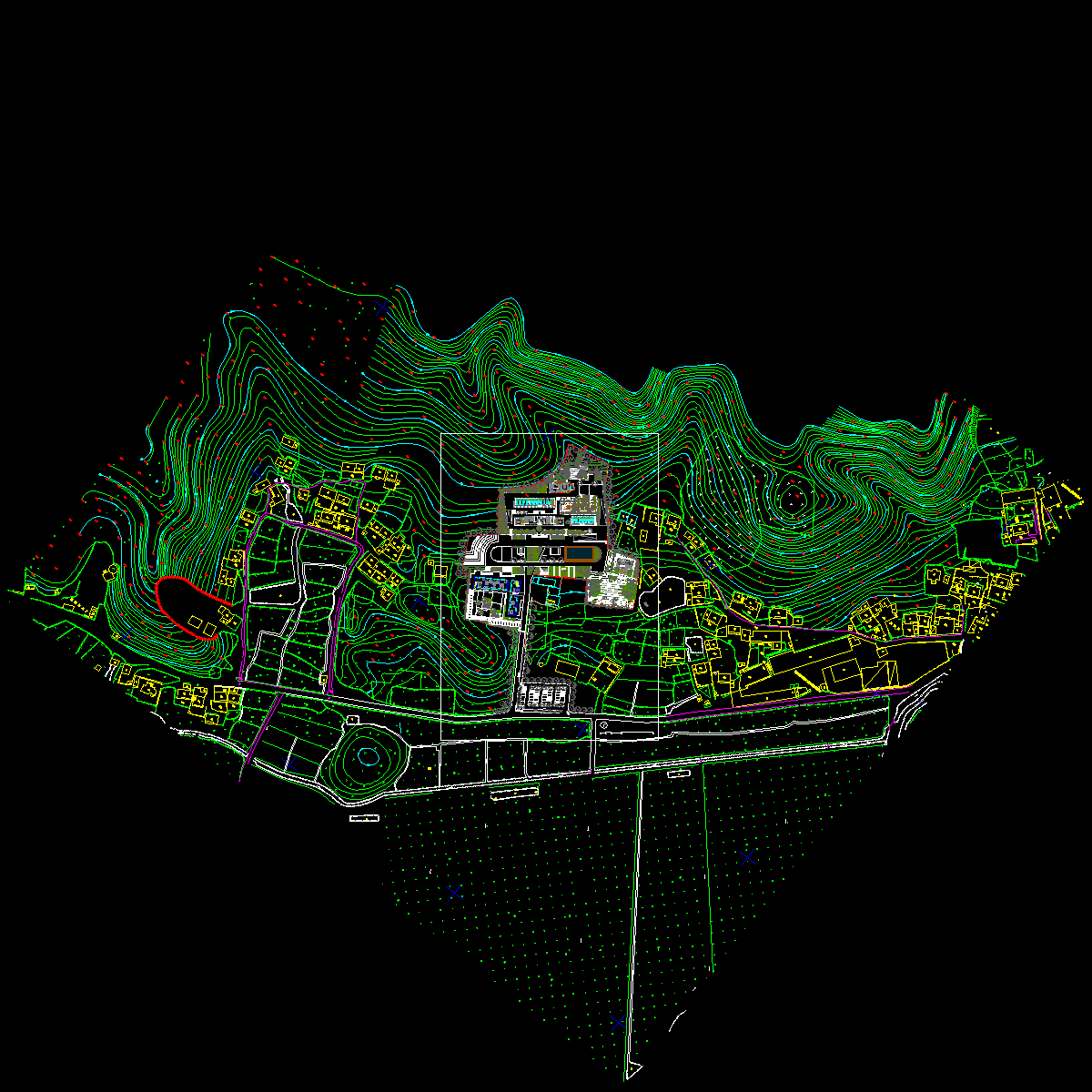 基地总平面图-5m architects.dwg