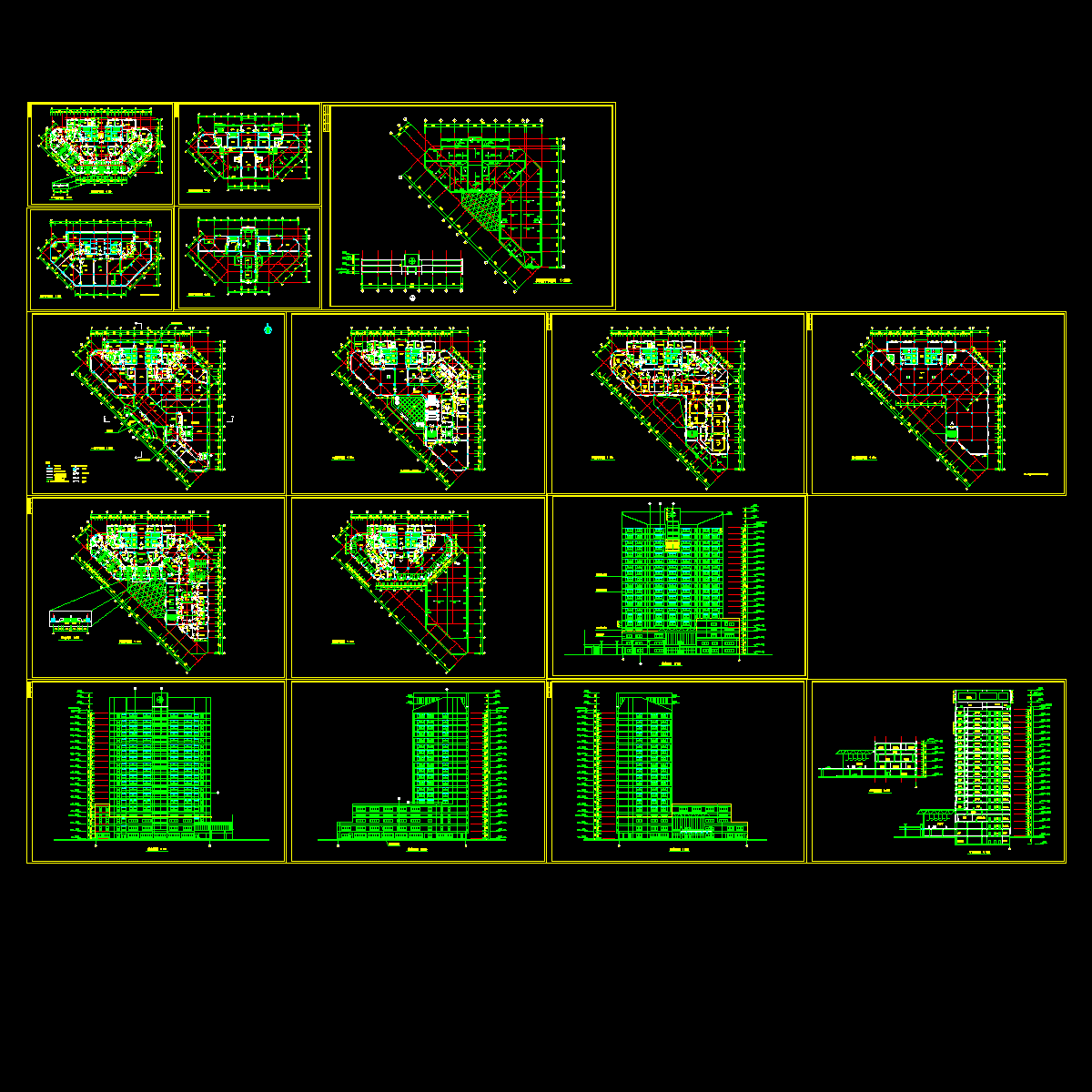 19层医院大楼建筑设计方案_CAD - 1