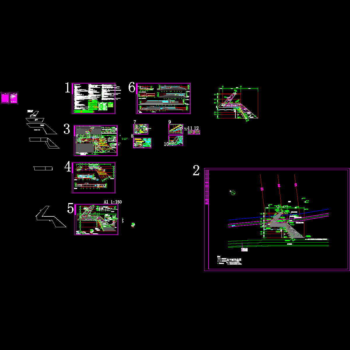 2层前卫的风土博物馆建施_CAD - 1