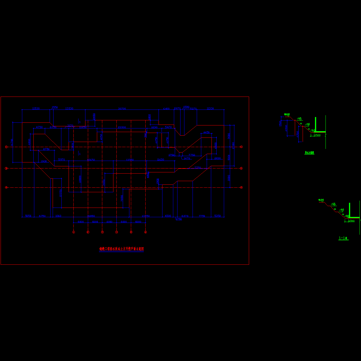 铸锻工程储水池及排水泵站土方开挖示意图－全.dwg