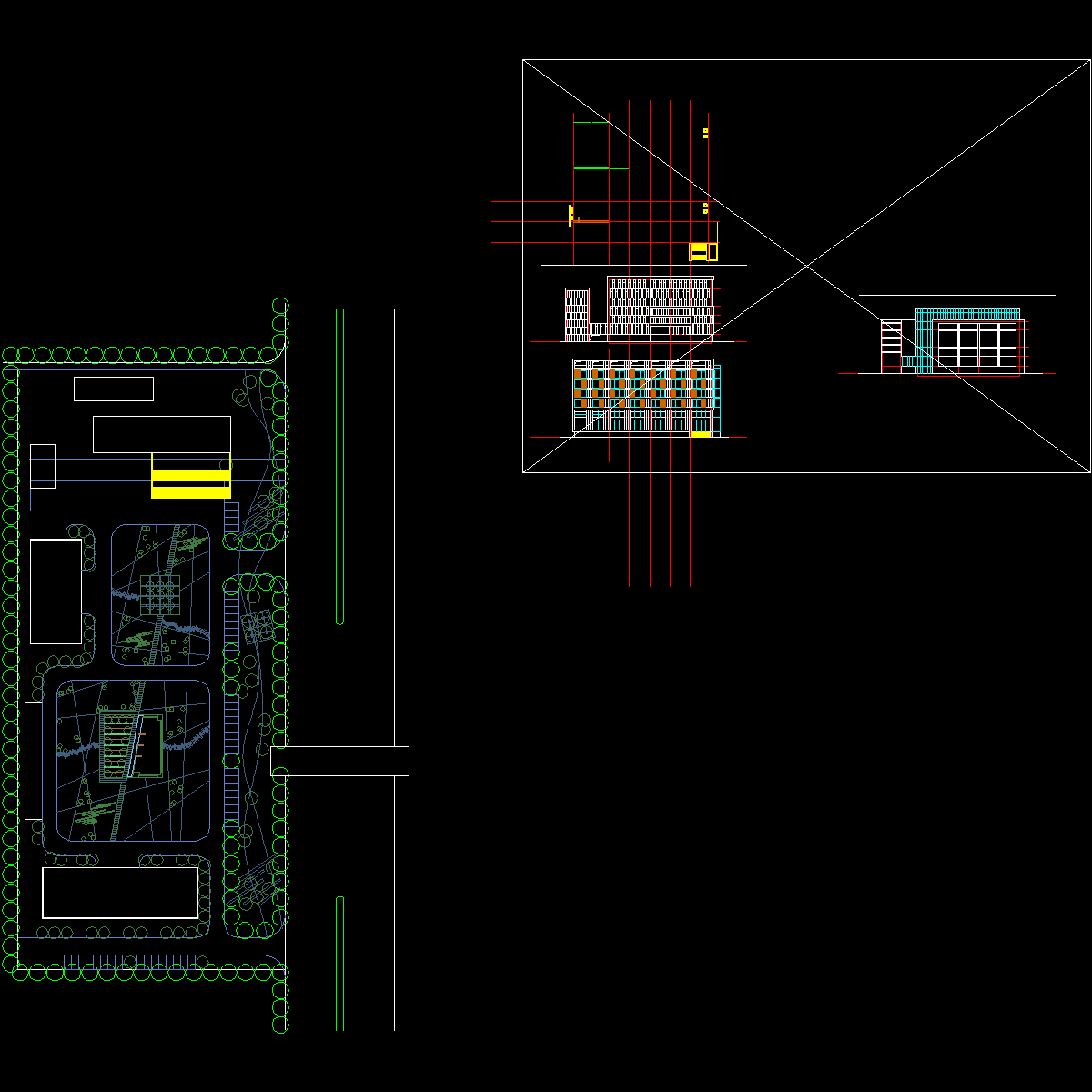 6层办公楼建筑设计方案文本（CAD） - 1