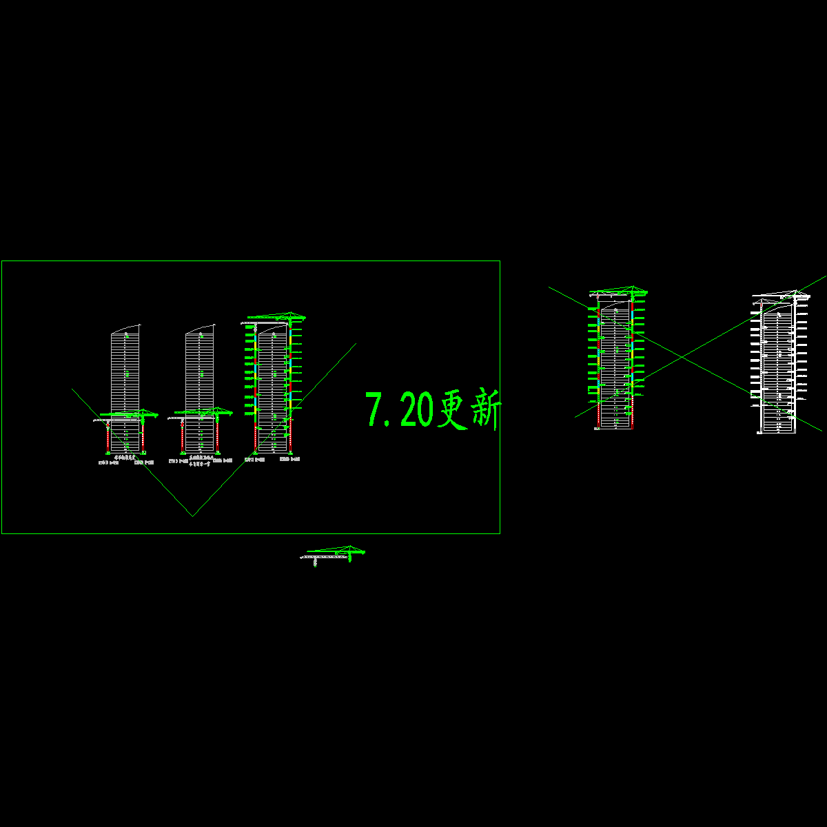 002  塔吊附着平面图和立面图7.20.dwg