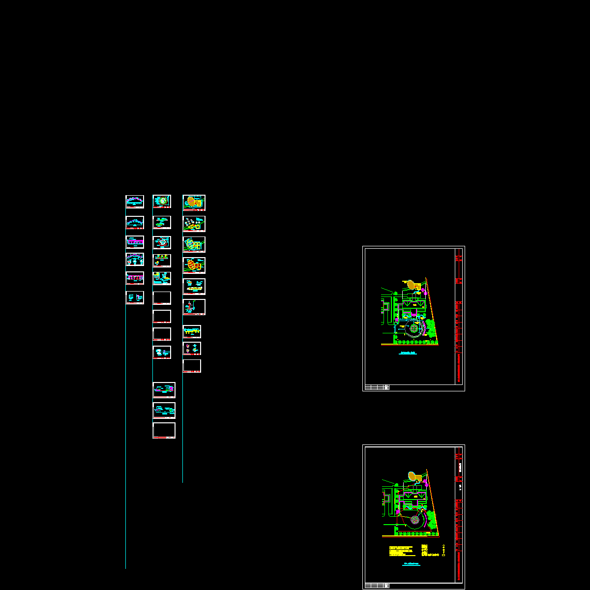 庭院全套施工CAD图纸 - 1