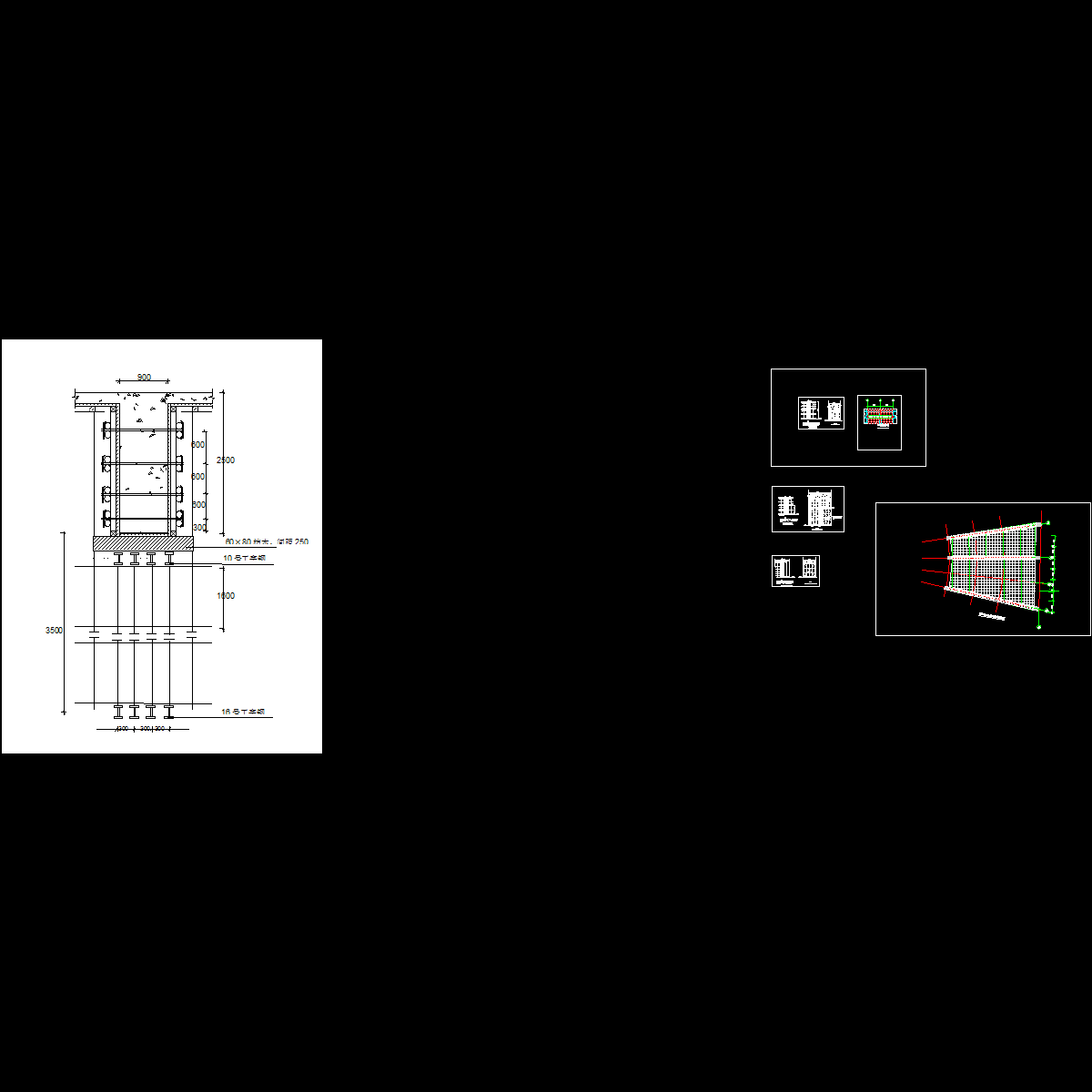 工程模板支撑体系施工详图纸cad - 1