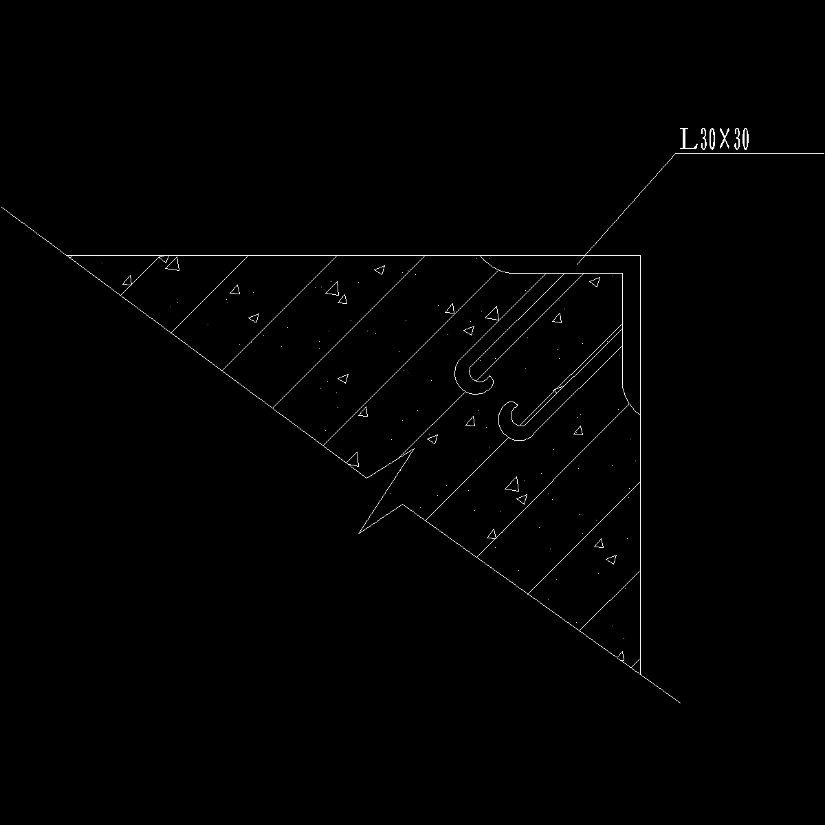 楼梯踏步护角保护示意图纸cad - 1