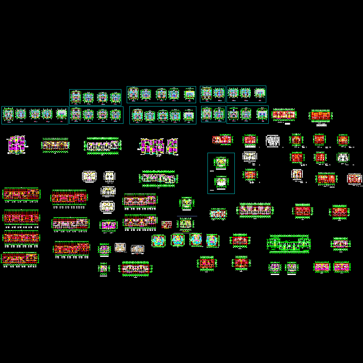 经典户型合集_CAD - 1