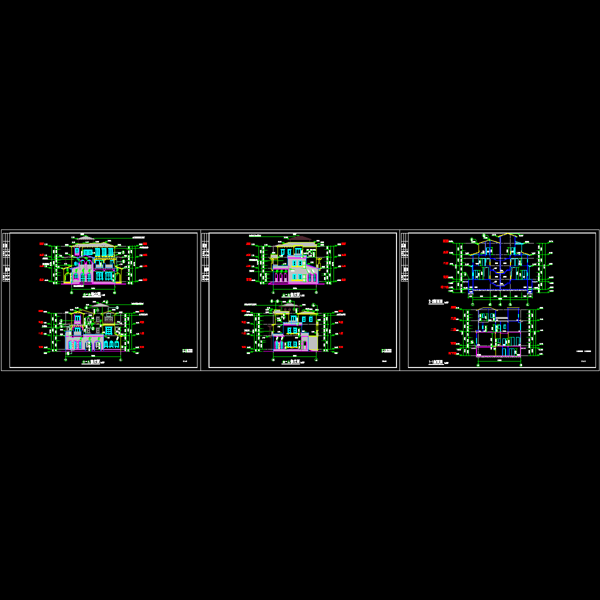 d-b型别墅立剖面_t3.dwg