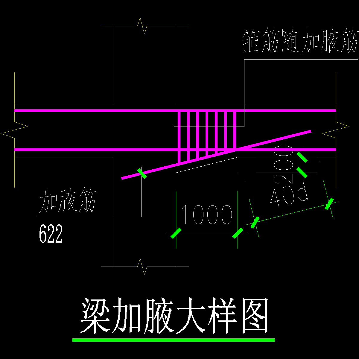 梁加腋节点构造CAD详图纸 - 1