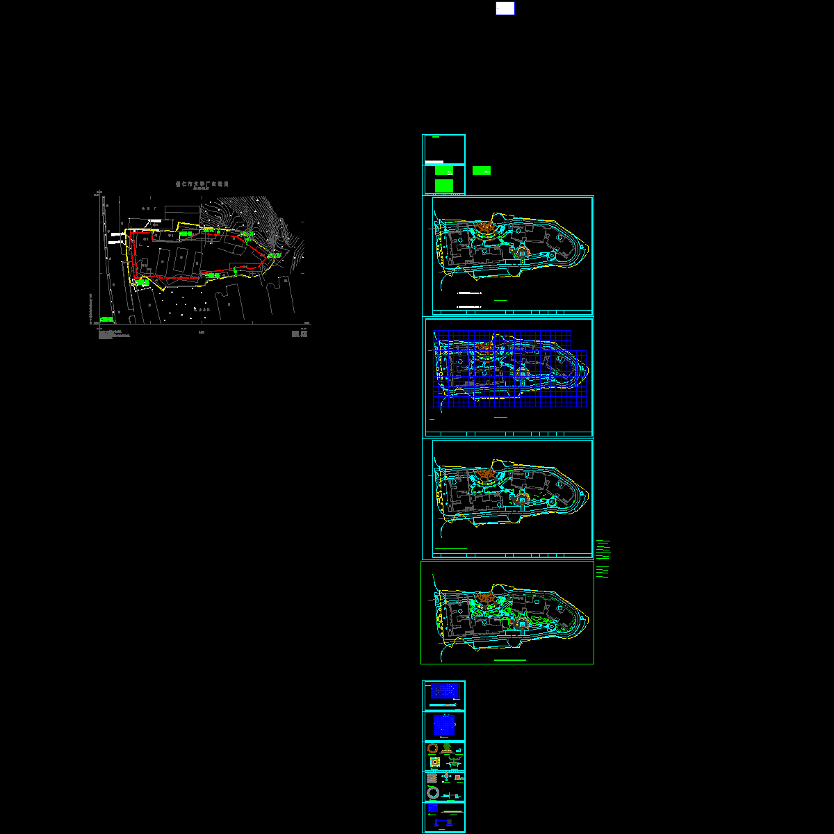 住宅小区景观设计施工CAD图纸 - 1