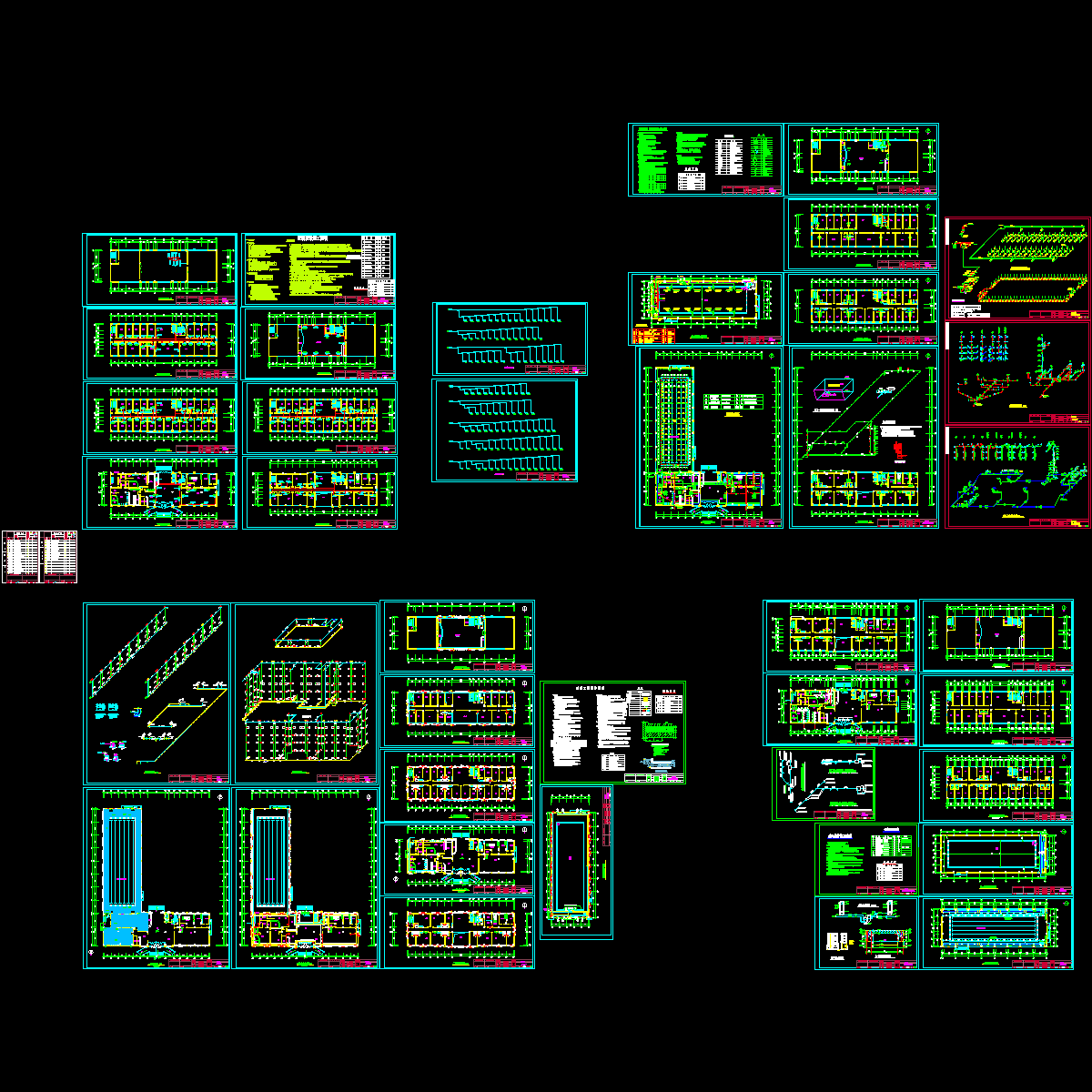 6层电厂综合楼地暖及空调通风系统施工CAD图纸（泳池） - 1