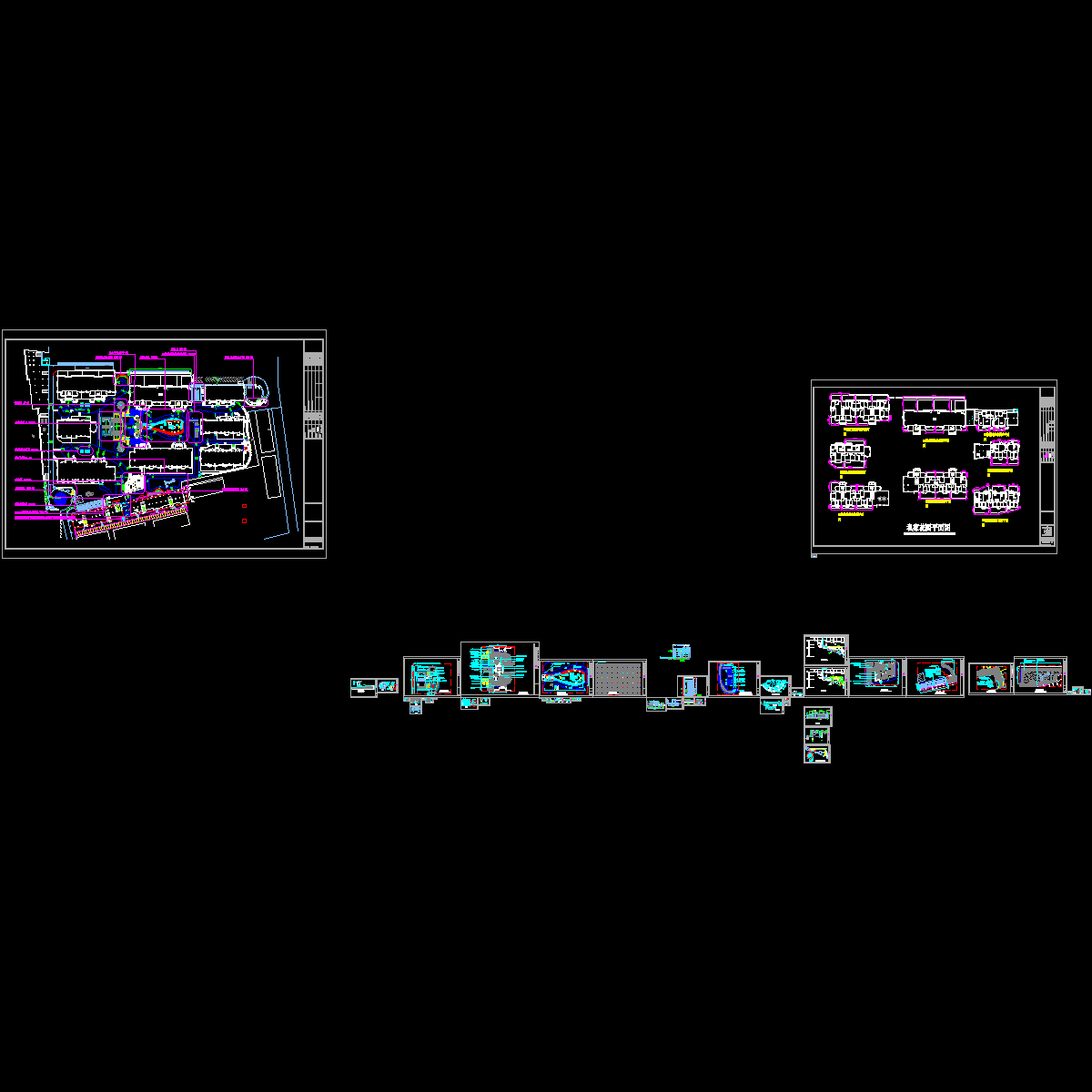 小区的整套施工CAD图纸 - 1