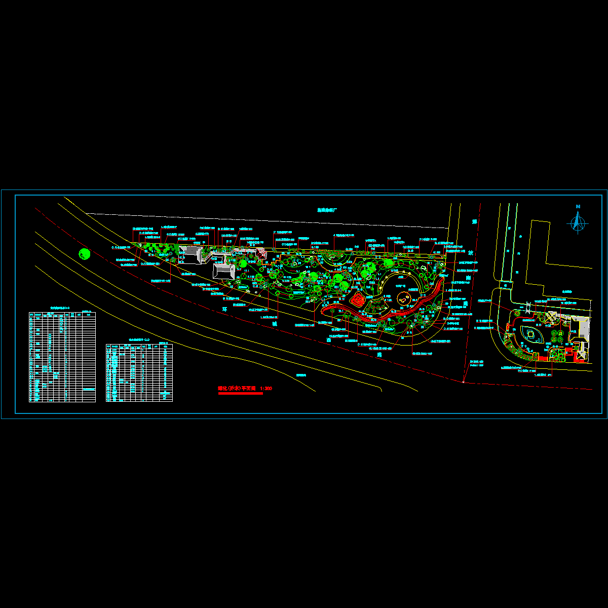 公园绿化施工CAD图纸 - 1