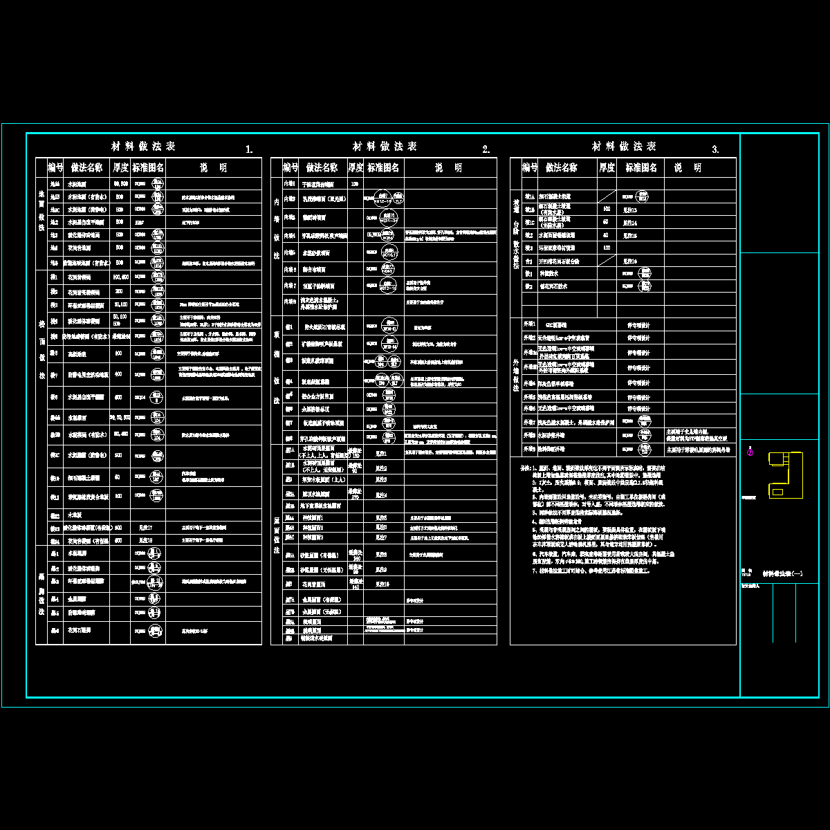 建施04改-1- 材料做法表（一）_t3.dwg