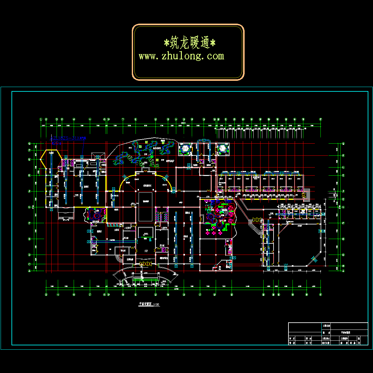 渡假村节能环保空调设计CAD施工图纸 - 1