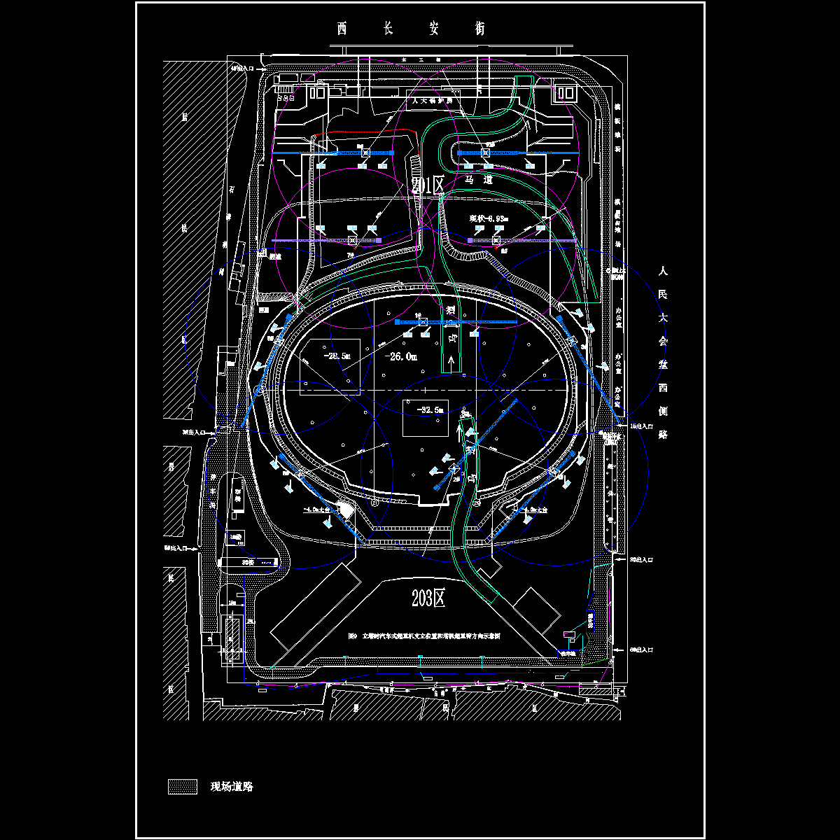 塔吊立塔汽车吊站立位置图20010829.dwg