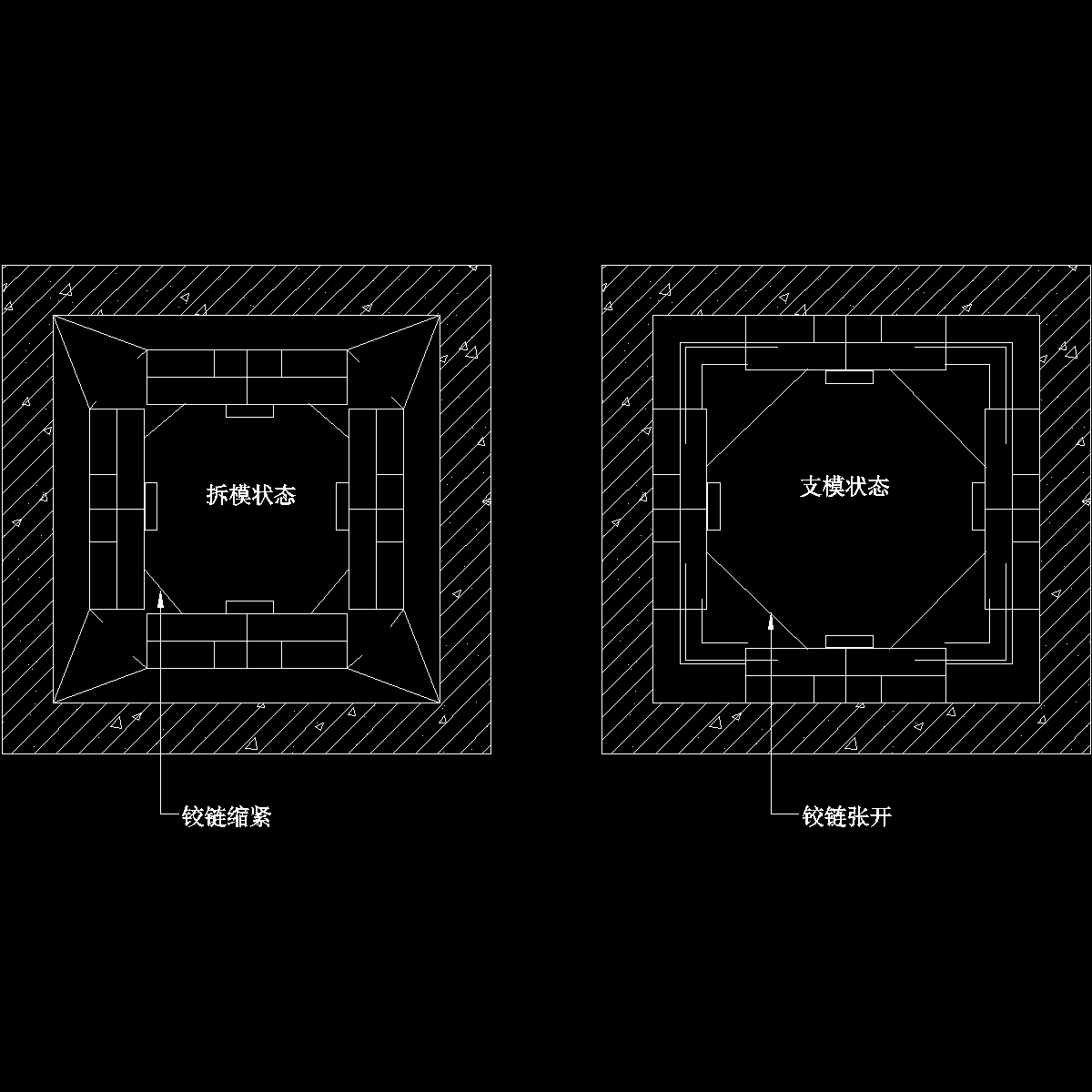 电梯采用定型筒模示意图纸cad - 1