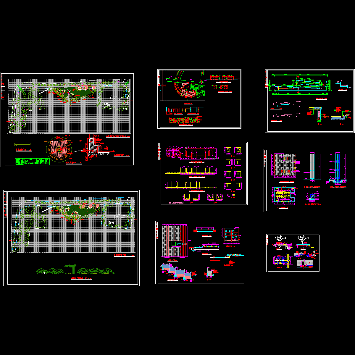 小广场景观设计施工CAD图纸 - 1