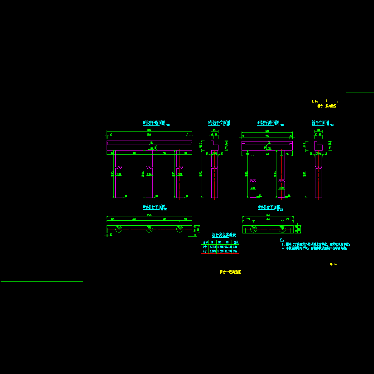 ql-04（1）桥台一般构造图.dwg