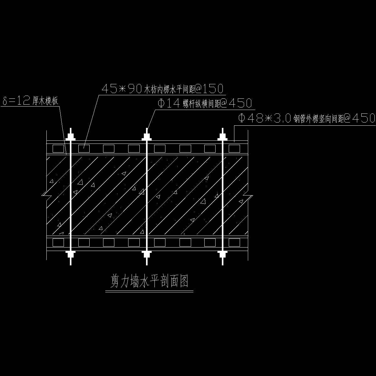 剪力墙水平剖面图.dwg