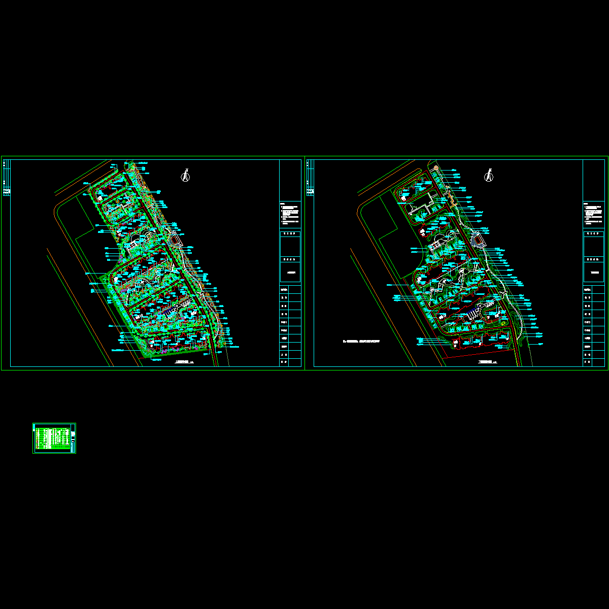小区绿化种植设计CAD图纸 - 1