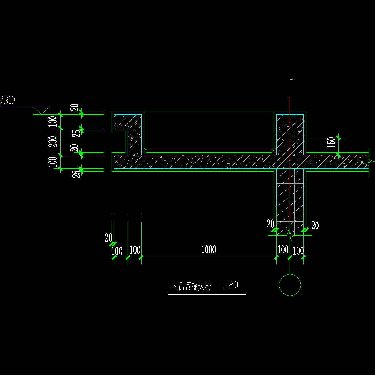 入口雨蓬大样.dwg