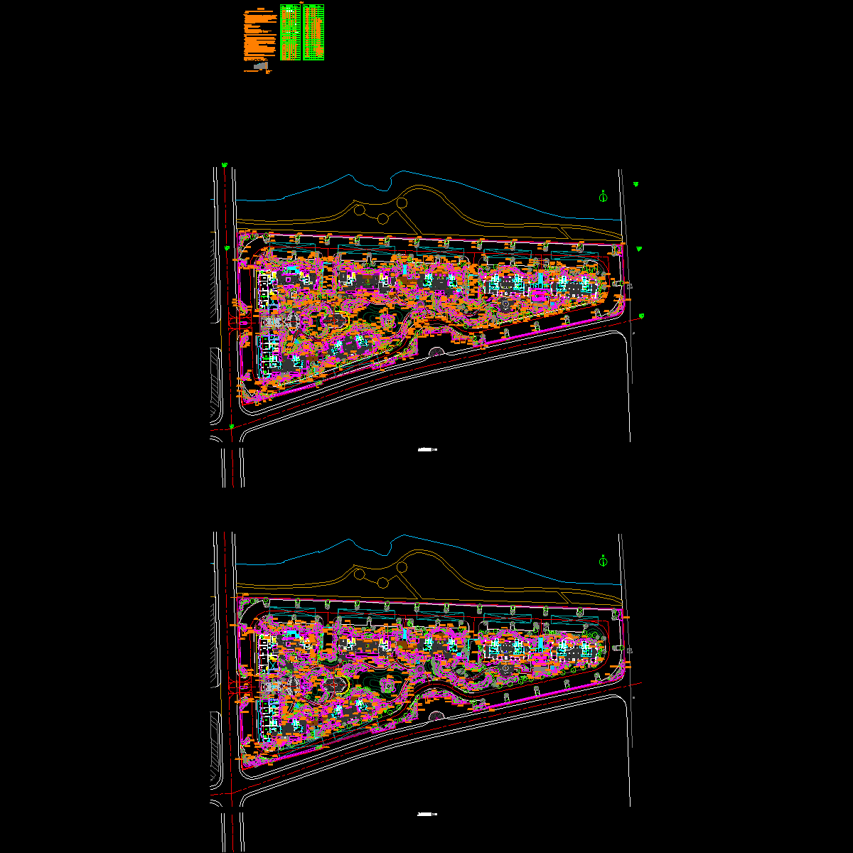 小区园林植物配置设计施工CAD图纸 - 1