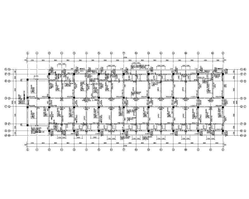 框架结构学生宿舍施工图纸2021+50Pcad平面布置图 - 2