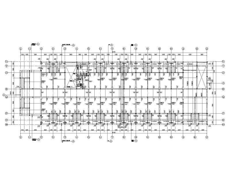 框架结构学生宿舍施工图纸2021+50Pcad平面布置图 - 5