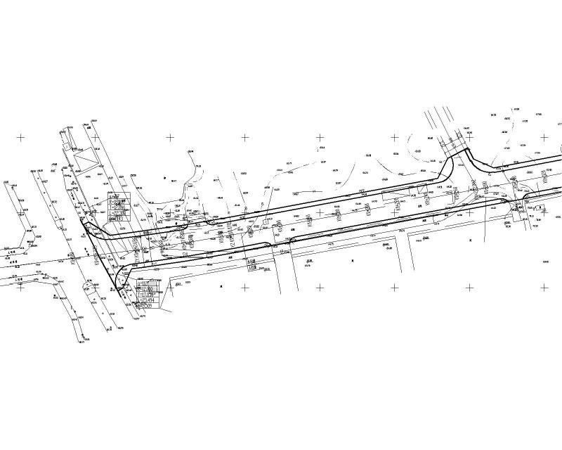 城市道路、交通、信控、站台、行道树平面布置图纸cad - 1