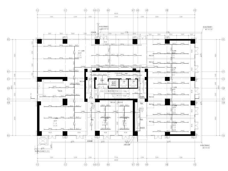 250000平方大型住宅给排水施工图纸cad平面图 - 2