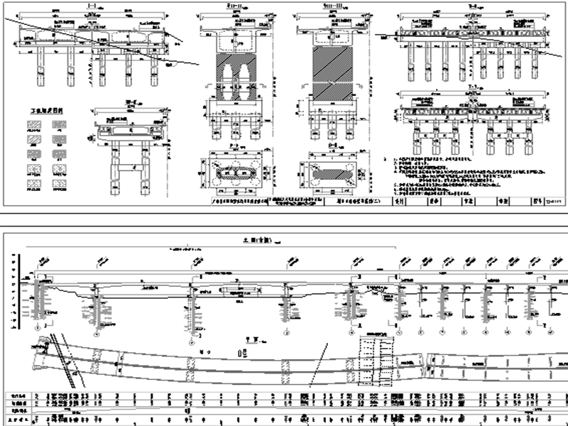 68+2x110+75+55m连续箱梁简支小箱梁桥图纸cad - 1