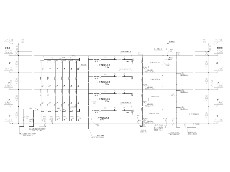 产业园勘察设计给排水施工图纸cad - 3