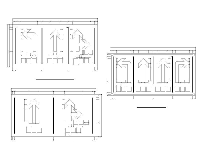 城市主干路渐变段交通工程施工图纸设计2021cad - 3