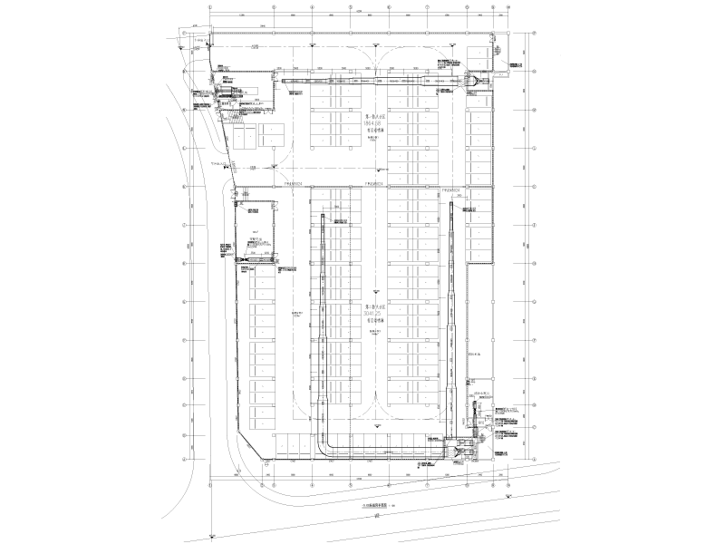 小学改扩建项目地下室暖通施工图纸cad平面图 - 1