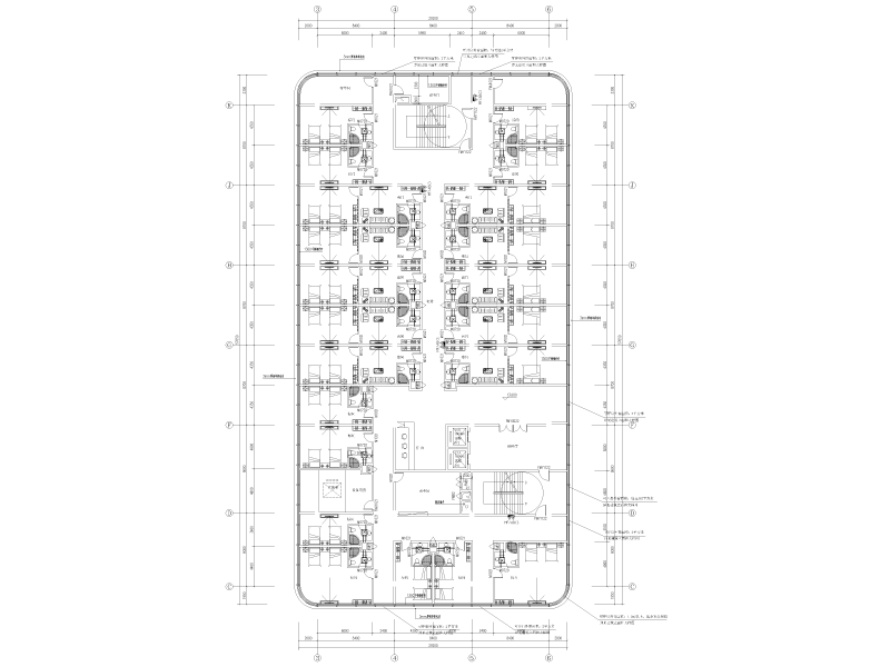 综合客运枢纽配套工程暖通施工图纸cad平面图 - 5